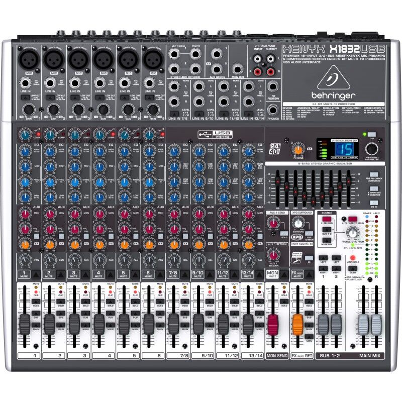 BEHRINGER X1832USB MIKSER Z PROCESOREM EFEKTU