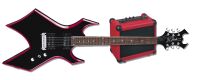 BC RICH RED BEVEL WARLOCK BLACK PACK WGREBKPK