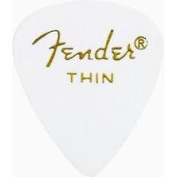 FENDER WHITE PICK THIN 198-0351-180