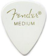 FENDER WHITE PICK MEDIUM 198-0351-380