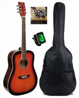 AMBRA AG-100 SB GITARA AKUSTYCZNA ZESTAW