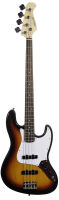 ARROW LOUISIANA 4 BASS SUNBURST ROSEWOOD/WHITE