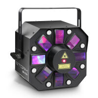 CAMEO STORM 5X3W RGBAW + LASER + STROBO