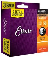 ELIXIR 16546 PHOSPHOR BRONZ SET 3X13-56