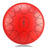 HLURU THL13-12-RED TONGUE DRUM LOTUS