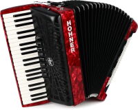 HOHNER BRAVO III 120 CZERWONY