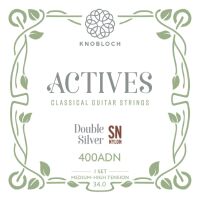 KNOBLOCH ACTIVES DOUBLE SILVER SN NYLON SET 400ADN MEDIUM-HIGH TENSION