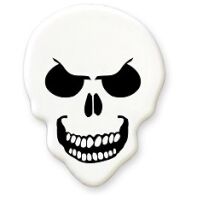 MONSTER GUITAR PICK GRAVE PICKER WHITE