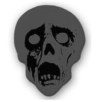 MONSTER GUITAR PICK HORROR GRAY