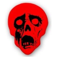 MONSTER GUITAR PICK HORROR RED