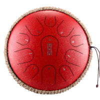 HLURU TB11-14-GALAXYRED TONGUE DRUM 11 TON 14 HANDPAN CZERWONY