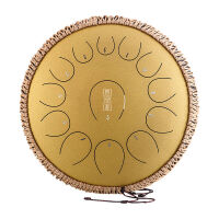 HLURU TY13-14-GOLD TONGUE DRUM HANDPAN ZŁOTY