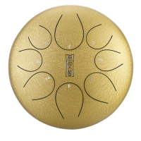 HLURU TY8-12-GOLD TONGUE DRUM 8 TON 12 HANDPAN ZŁOTY