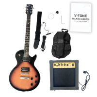 V-TONE ESLP39 SB GITARA ELEKTRYCZNA 4/4 LES PAUL 39 HH SUNBURST + WZMACNIACZ GITAROWY ZESTAW