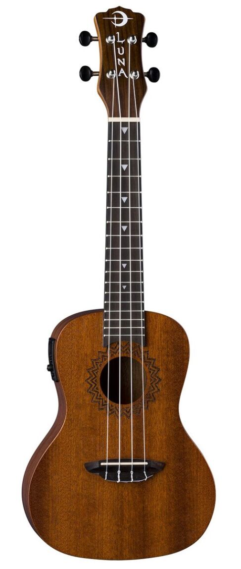 Luna Uke Vintage Mahogany Concert - ukulele koncertowe z preampem