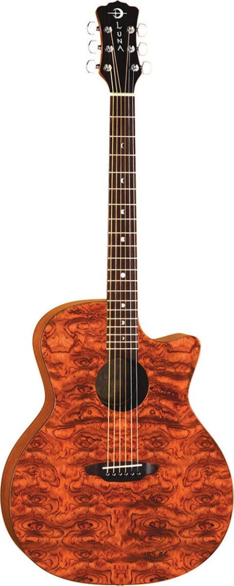 Luna Gypsy Exotic Bubinga - gitara akustyczna