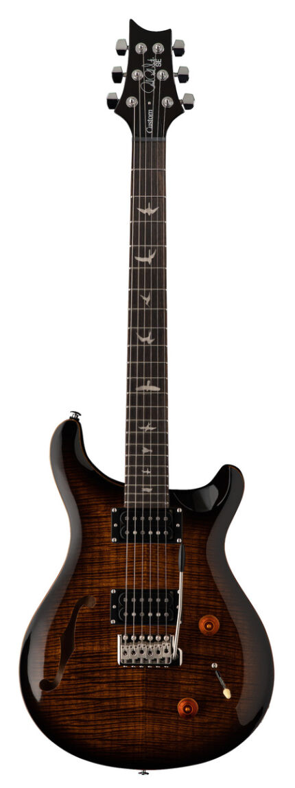 PRS SE Custom 22 Semi Hollow Black Gold Burst - gitara elektryczna