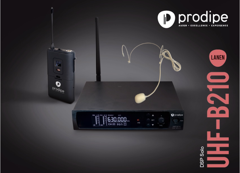 Prodipe HEADSET B210SOLO DSP UHF - zestaw bezprzewodowy