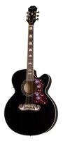 EPIPHONE J-200EC STUDIO SOLID TOP FISHMAN SONITONE BK BLACK