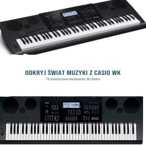 Dobry keyboard do domu? Poznaj 76 klawiszowe keyboardy z serii Casio WK.